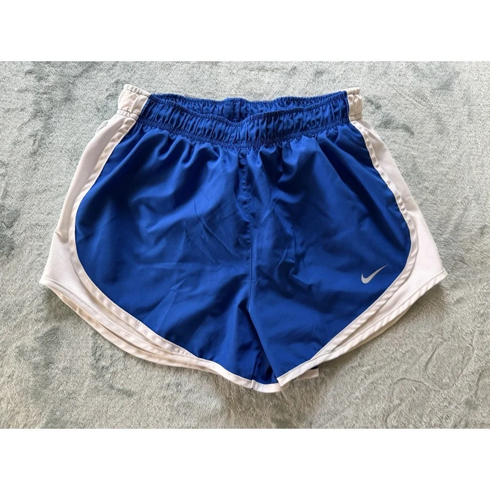 Nike Dri Fit Women's Running Activewear Blue Shorts Walking Jogging Size S